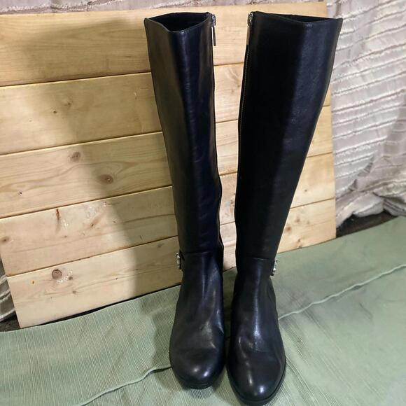 Michael Kors Black leather knee high boots 2016 Core Cute Winter boot - Picture 3 of 8
